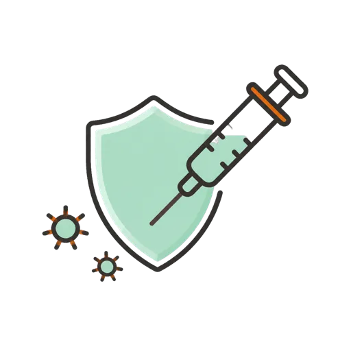 疫苗注射診療圖示