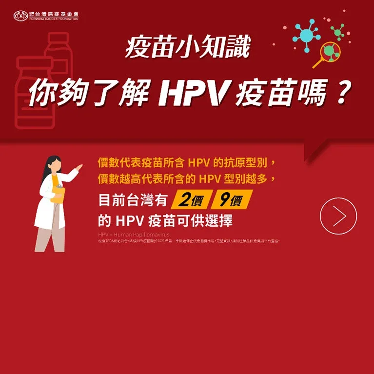HPV 疫苗的防護範圍(二)